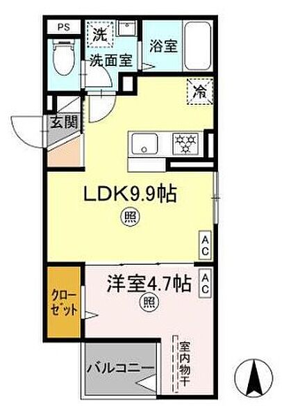 ルリアン千住緑町 305｜東京都足立区千住緑町３丁目(賃貸アパート1LDK・3階・34.24㎡)の写真 その2