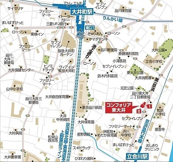 コンフォリア東大井I 1102｜東京都品川区東大井３丁目(賃貸マンション1K・11階・25.37㎡)の写真 その17