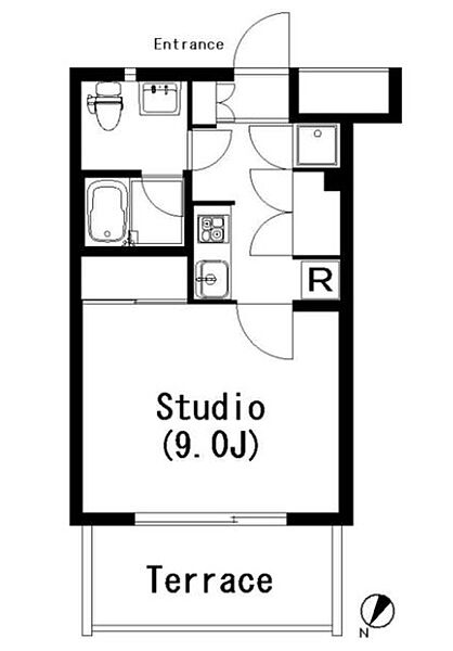 ラティエラ乃木坂 103｜東京都港区赤坂８丁目(賃貸マンション1K・1階・29.32㎡)の写真 その2