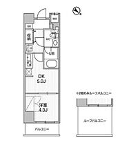 コンフォリア・リヴ志村三丁目 306 ｜ 東京都板橋区相生町2-5（賃貸マンション1DK・3階・25.18㎡） その2