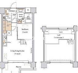 ブランシエスタ西馬込 6階1LDKの間取り