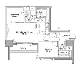 間取図画像 2LDK