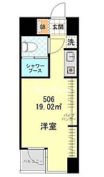 フォンテ六本木 ワンルームの間取図画像