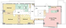 ヴェルセル南青山 3LDKの間取図画像