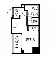 エルフォルテ五反田 ワンルームの間取図画像