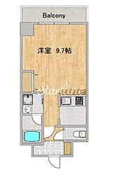 Fierte高波 1Kの間取図画像