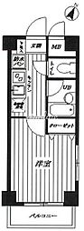 サンテミリオン恵比寿 1Kの間取図画像