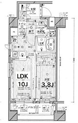 シティインデックス西五反田 1LDKの間取図画像