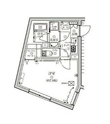 ベルシードステアー武蔵小山 1Kの間取図画像