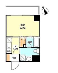 サンクレスト弐番館 1Kの間取図画像