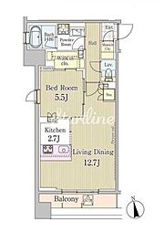 LongIslandEbisu 1LDKの間取図画像