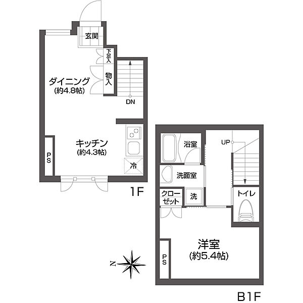 UVAS池袋 0102｜東京都豊島区西池袋(賃貸マンション1LDK・1階・40.73㎡)の写真 その2