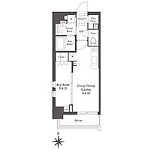 クレストコート白金高輪 0301 ｜ 東京都港区白金（賃貸マンション1LDK・3階・32.03㎡） その2