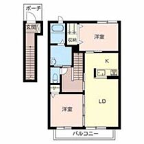 シャーメゾンYOU A202 ｜ 兵庫県加古郡稲美町国岡３丁目3-6（賃貸アパート2LDK・2階・69.00㎡） その2