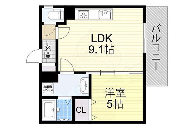 G-Court 長尾 ｜大阪府枚方市長尾元町４丁目(賃貸アパート1LDK・2階・33.34㎡)の写真 その2