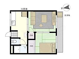ユニメント鏡畑B棟 2階
