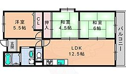 ヴィラージュ私市 2階/-