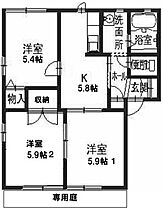 Chic Famille　Ａ 101 ｜ 兵庫県高砂市梅井1丁目（賃貸アパート3DK・1階・50.78㎡） その2