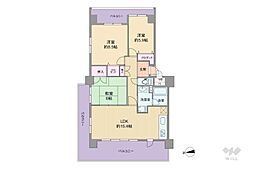 スコーレ川西畦野駅前 3LDKの間取図画像