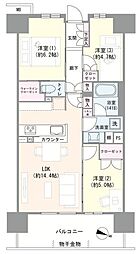 パークホームズ千葉 3LDKの間取図画像