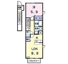 ファミール花塚  ｜ 愛知県名古屋市中川区花塚町4丁目6（賃貸アパート1LDK・2階・41.98㎡） その2