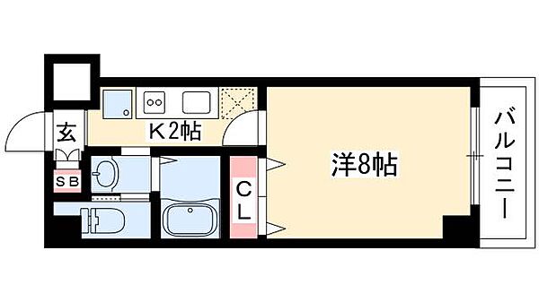 willDo日比野 ｜愛知県名古屋市熱田区大宝3丁目(賃貸マンション1K・8階・24.75㎡)の写真 その2