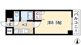 現代ハウス新栄  ｜ 愛知県名古屋市中区新栄1丁目17-7（賃貸マンション1K・4階・24.29㎡） その2