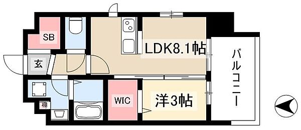 デュオフラッツ栄 ｜愛知県名古屋市中区栄5丁目(賃貸マンション1LDK・15階・33.23㎡)の写真 その2