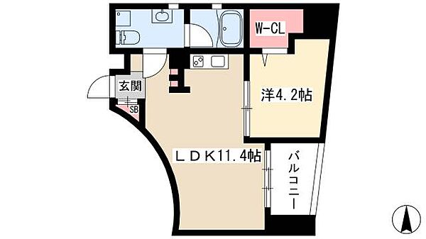 Chateau＆Hotel Meieki-Minami 2nd ｜愛知県名古屋市中村区名駅南2丁目(賃貸マンション1LDK・9階・38.13㎡)の写真 その2