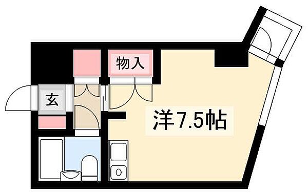 フィールドヒルズ ｜愛知県名古屋市西区牛島町(賃貸マンション1R・4階・20.34㎡)の写真 その2