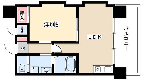 R-COURT泉 ｜愛知県名古屋市東区泉1丁目(賃貸マンション1LDK・10階・36.53㎡)の写真 その2