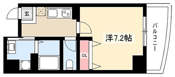 グランソレイユ ｜愛知県名古屋市東区東大曽根町(賃貸マンション1K・6階・27.12㎡)の写真 その2