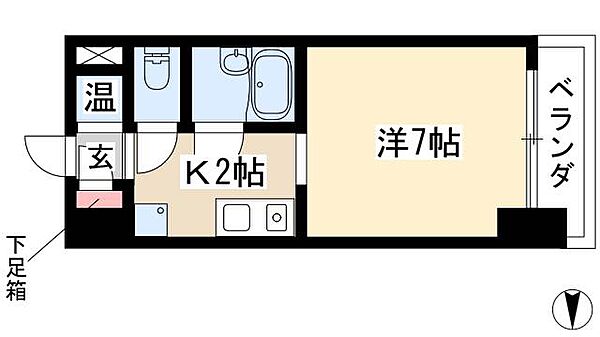 第7フクマルビル ｜愛知県名古屋市中区正木4丁目(賃貸マンション1K・3階・22.91㎡)の写真 その2