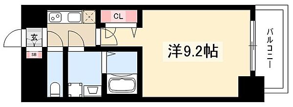 プレサンス栄フェル ｜愛知県名古屋市中区新栄1丁目(賃貸マンション1K・11階・28.14㎡)の写真 その2