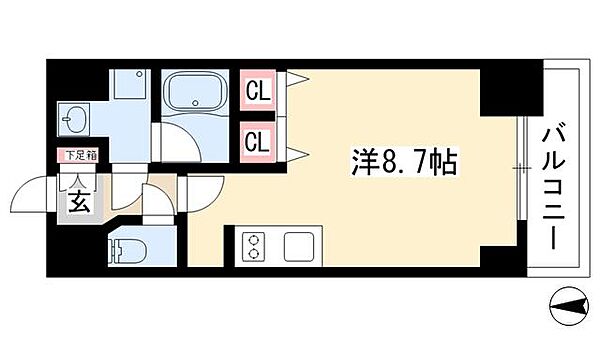 APEX名古屋栄PremierLife ｜愛知県名古屋市中区栄4丁目(賃貸マンション1R・10階・24.66㎡)の写真 その2