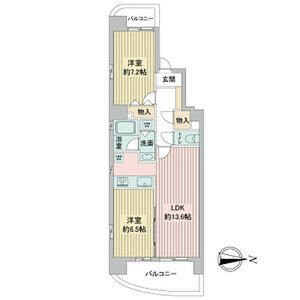 さくらHills富士見 ｜愛知県名古屋市中区富士見町(賃貸マンション2LDK・4階・61.34㎡)の写真 その2