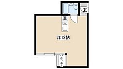 御園パレス ワンルームの間取図画像