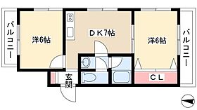 第七加藤ビル  ｜ 愛知県名古屋市中区正木3丁目1-17（賃貸マンション2LDK・6階・38.60㎡） その2