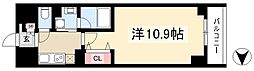 ロイヤルカーサ千種 1階1Kの間取り