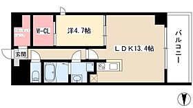 Viare storia  ｜ 愛知県名古屋市東区泉2丁目1-28（賃貸マンション1LDK・13階・48.93㎡） その2