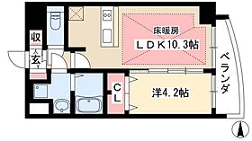 プレサンス栄ラグジュ  ｜ 愛知県名古屋市中区新栄1丁目12-12（賃貸マンション1LDK・8階・35.80㎡） その2