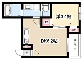 カーサアレグラ  ｜ 愛知県名古屋市千種区今池南6-12-1（賃貸アパート1DK・2階・25.18㎡） その2