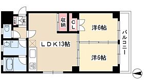 スカイコート  ｜ 愛知県名古屋市昭和区折戸町2丁目5-2（賃貸マンション2LDK・1階・54.67㎡） その2