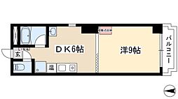 音羽壱番館金山 8階1DKの間取り