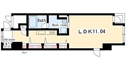 N.S.ZEAL泉 7階ワンルームの間取り