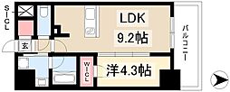 S-RESIDENCE金山epure(エピュレ) 4階1LDKの間取り