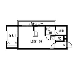 間取図画像 1LDK