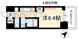 プレサンス上前津ディアシス 5階1Kの間取り