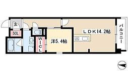 Ceres丸の内 5階1LDKの間取り