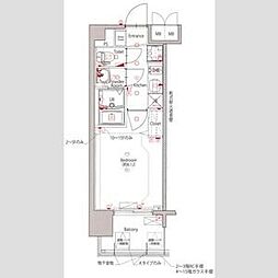 MAXIV新栄 1Kの間取図画像